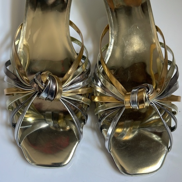 Brand new Doen kitten heel slip on sandals knot detail - Picture 7 of 7